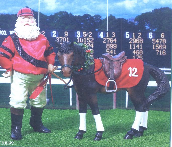 Irish Celtic Christmas Santa with Horse