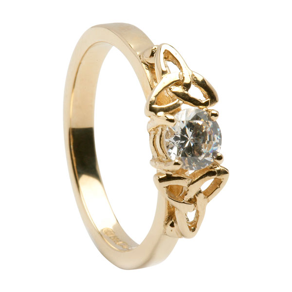 Diamond Trinity Engagement Ring