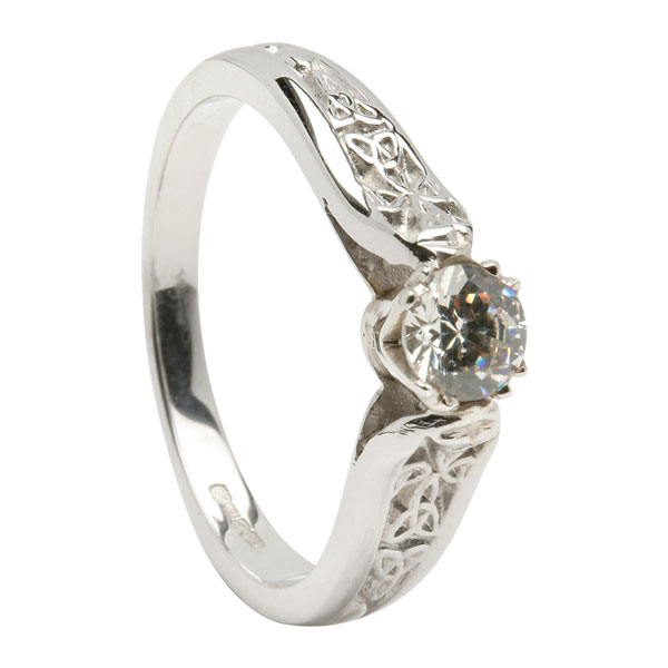 Diamond Engagement Ring- Trinity Shank