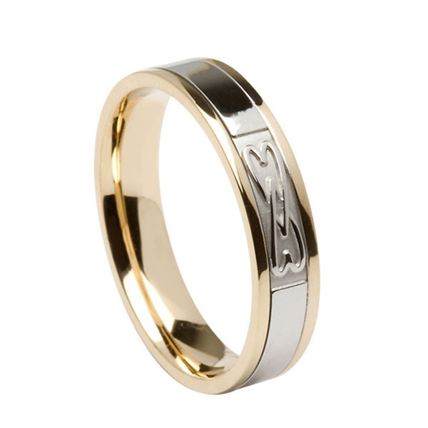 Signature 2 Hearts Entwined Celtic Wedding Bands